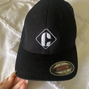 Small C black flex fit hat Small Medium